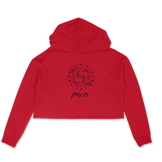 Pisces Zodiac Cropped Hoodie