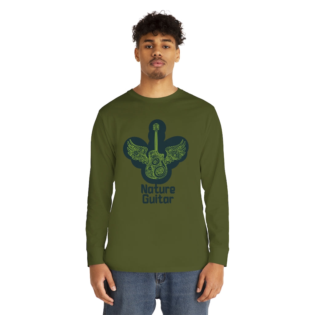 Nature Guitar - Long Sleeve Round neck Tee