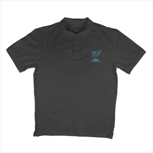 Polo T Shirts -Wild Meadows- Black