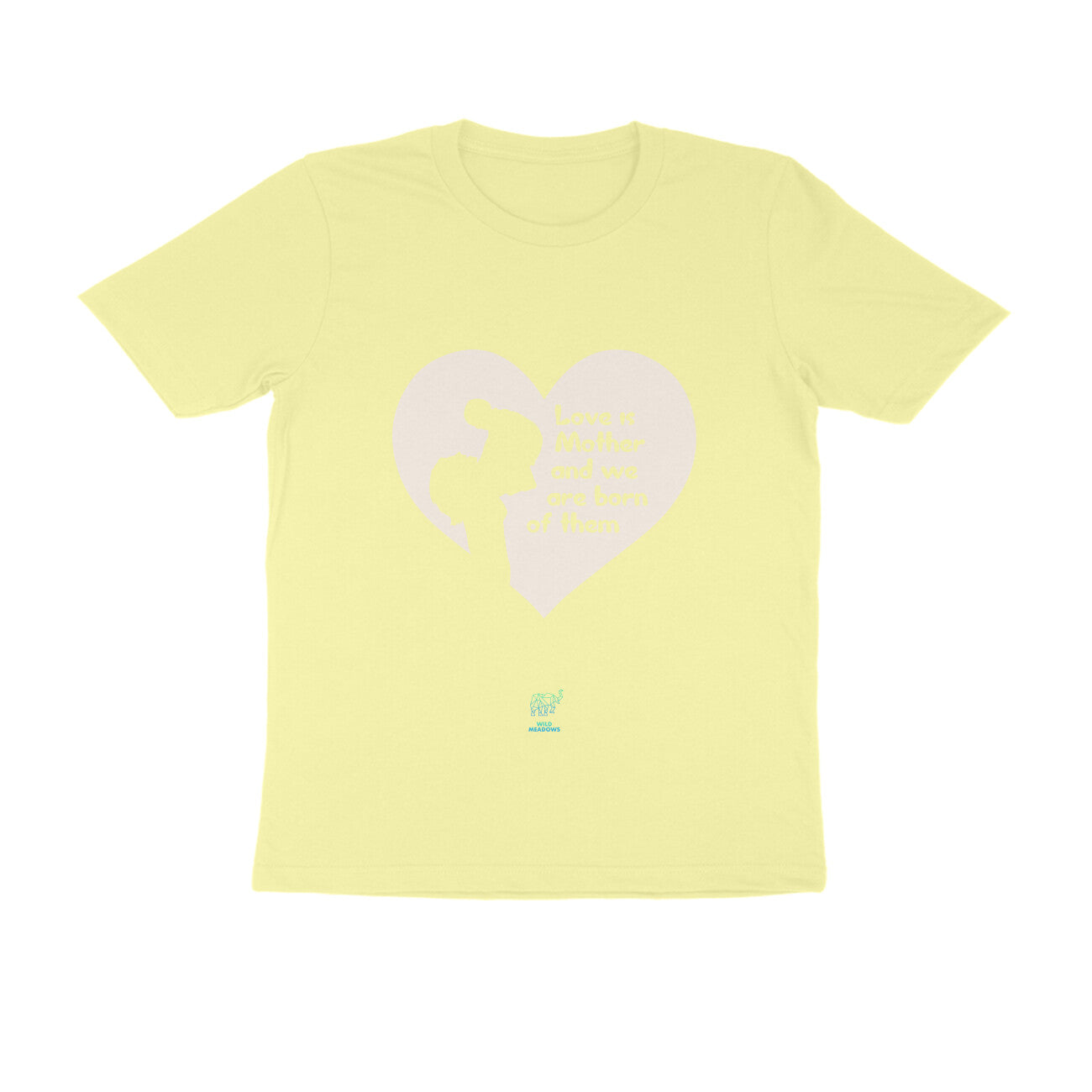 MOM - Love is mother - Round Neck Unisex Tees..